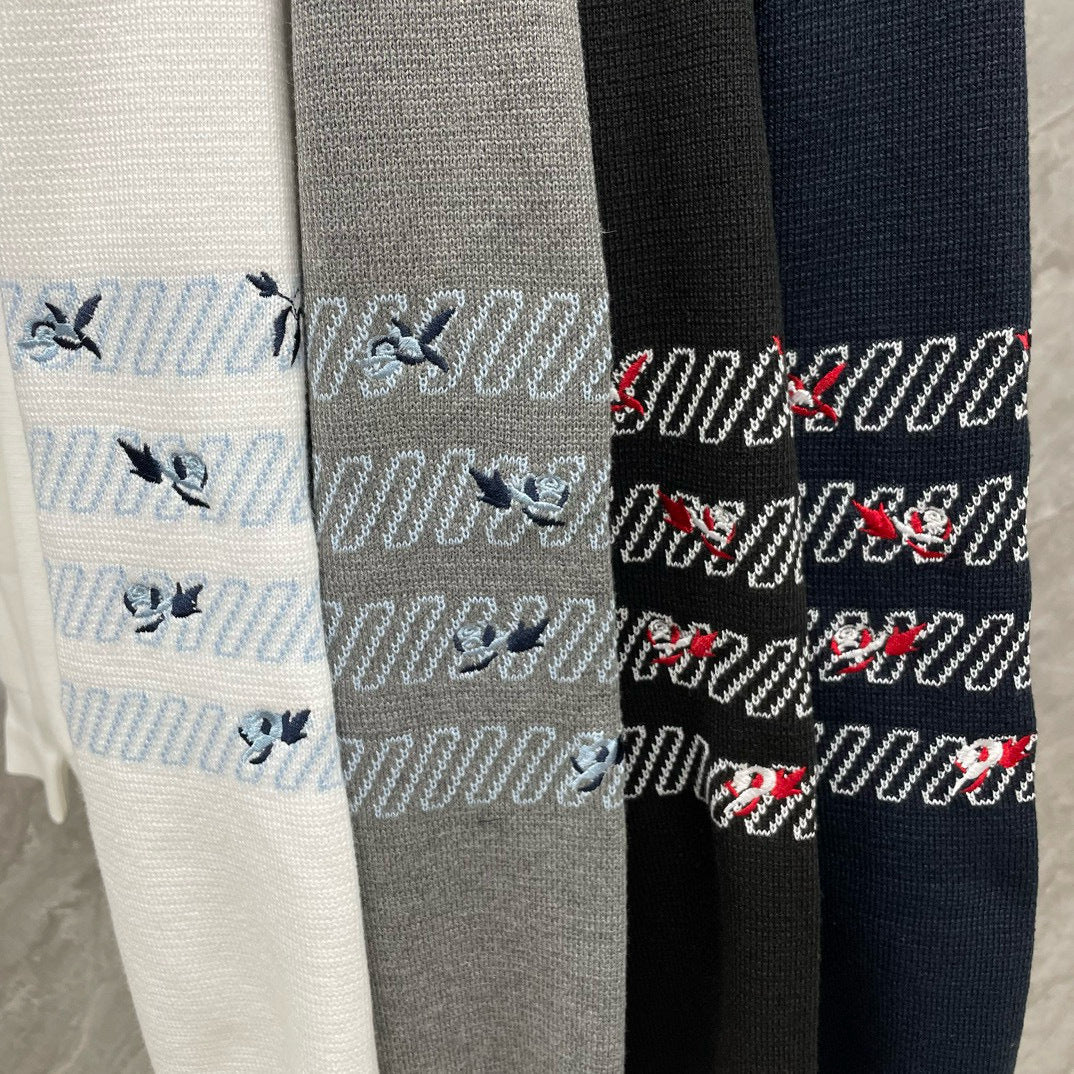 2025 Embroidered sweater