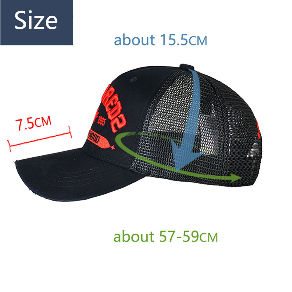DSQ2 Classic Baseball Cap - Adjustable Cotton Sports Hat