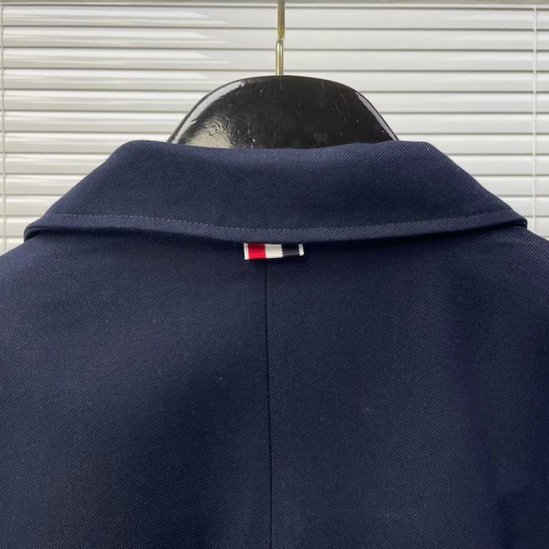 Thom Browne4-Bar Diagonal Stripe Jacket with Signature Grosgrain Detail