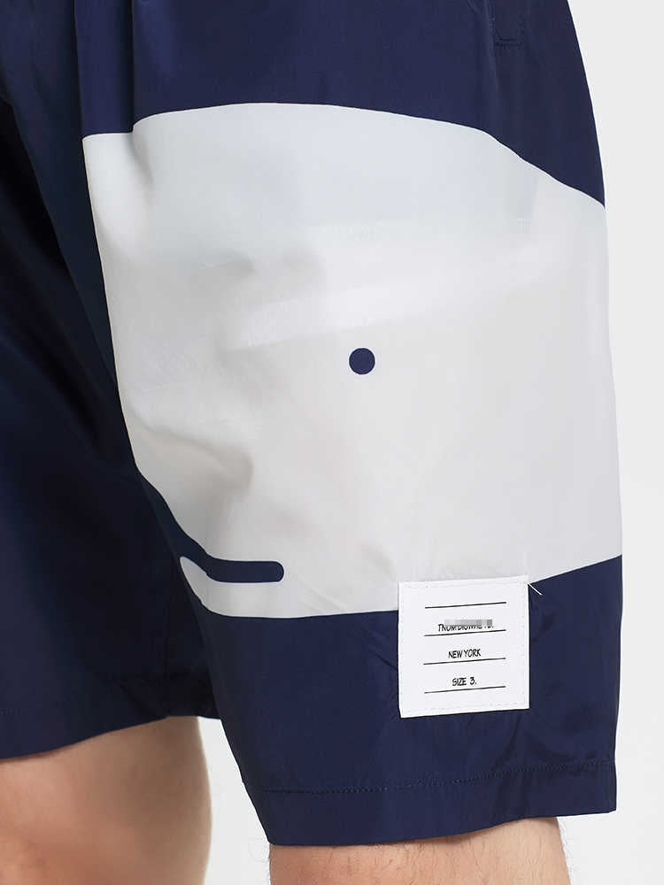Thom BrowneMen's Beach Shorts - Signature Grosgrain Loop Tab