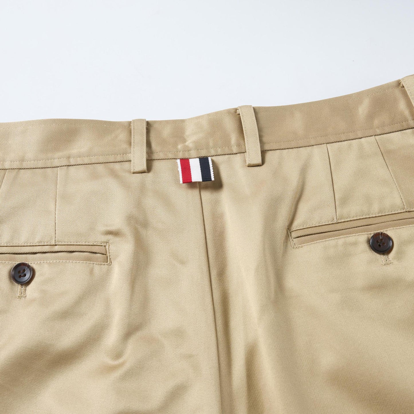 Thom BrowneMen's Business Casual Pants - 100% Wool with Adjustable Backstrap