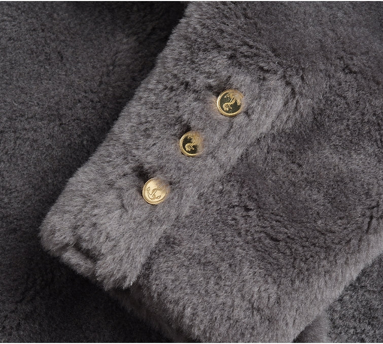 2025 Sheep wool long coat