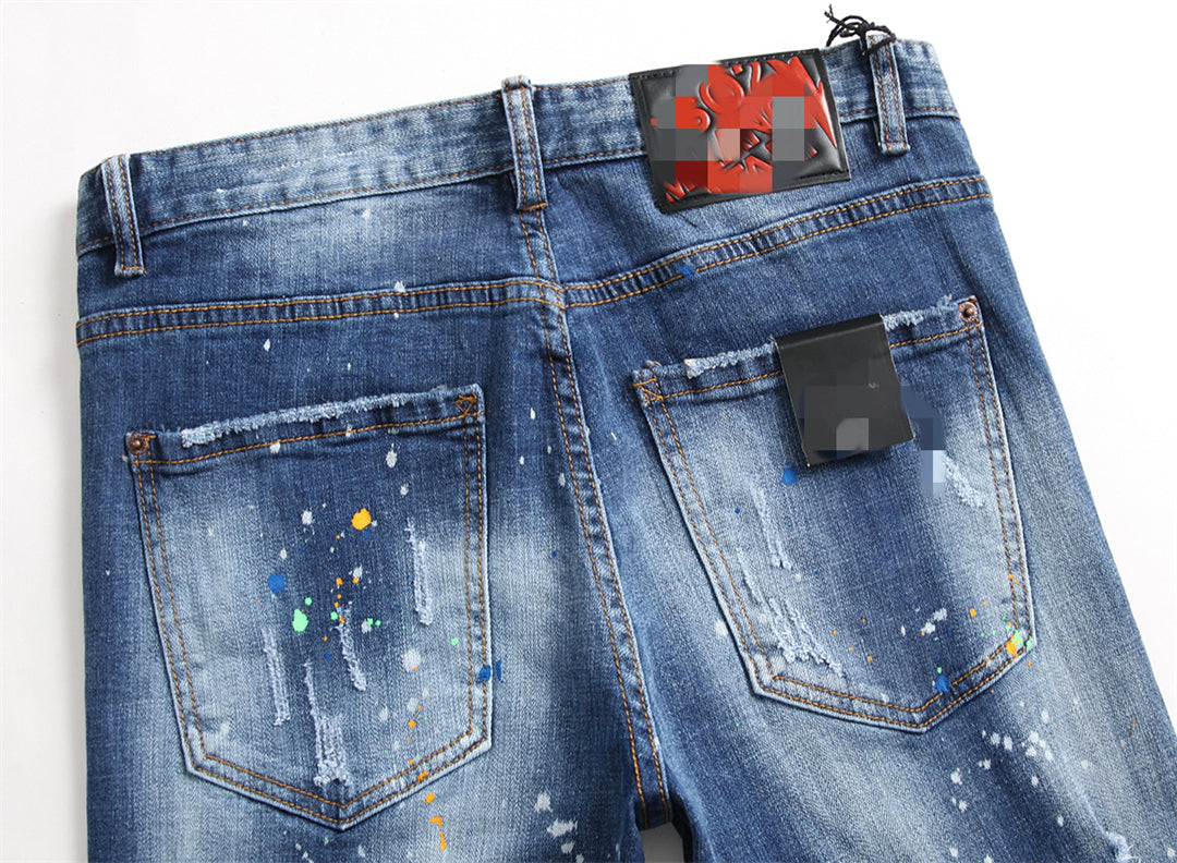 DSQ2 Men's Slim Fit Jeans – Dark Wash | Italian Design
