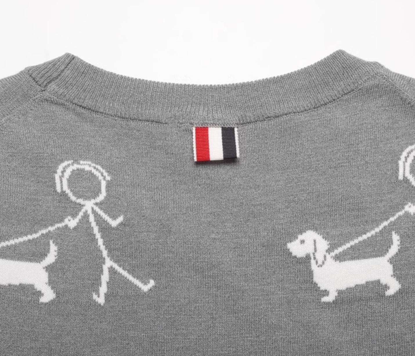 Thom BrowneMen's Premium Knit Polo Shirt | 4-Bar Detail | Heritage Grosgrain