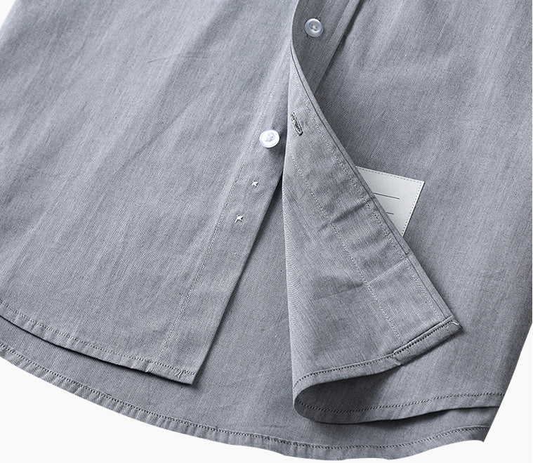 Thom BrowneMen's Oxford Elastic Business Shirt - Premium Cotton Dress Shirt
