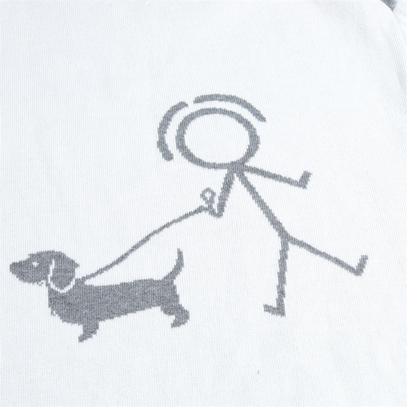 Thom BrowneStickman Puppy Cotton Wool Cardigan - Premium Knitted Sweater (3 Colors)