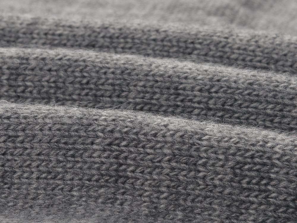 Thom BrowneWomen's Wool Cotton Crew Neck Sweater - Button Front | Japanese Made