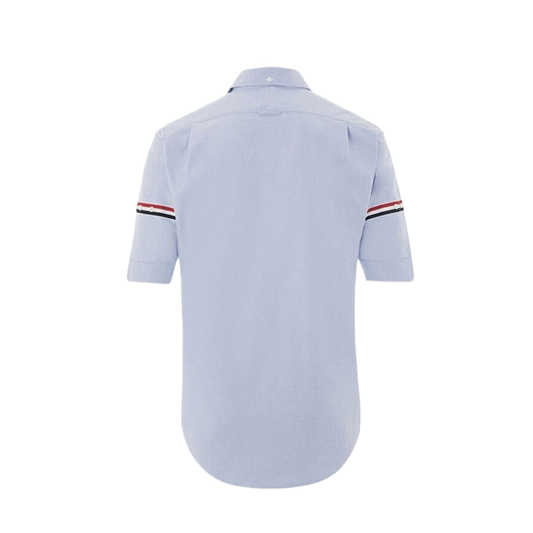 Thom BrowneClassic 4-Bar Striped Short Sleeve Oxford Shirt