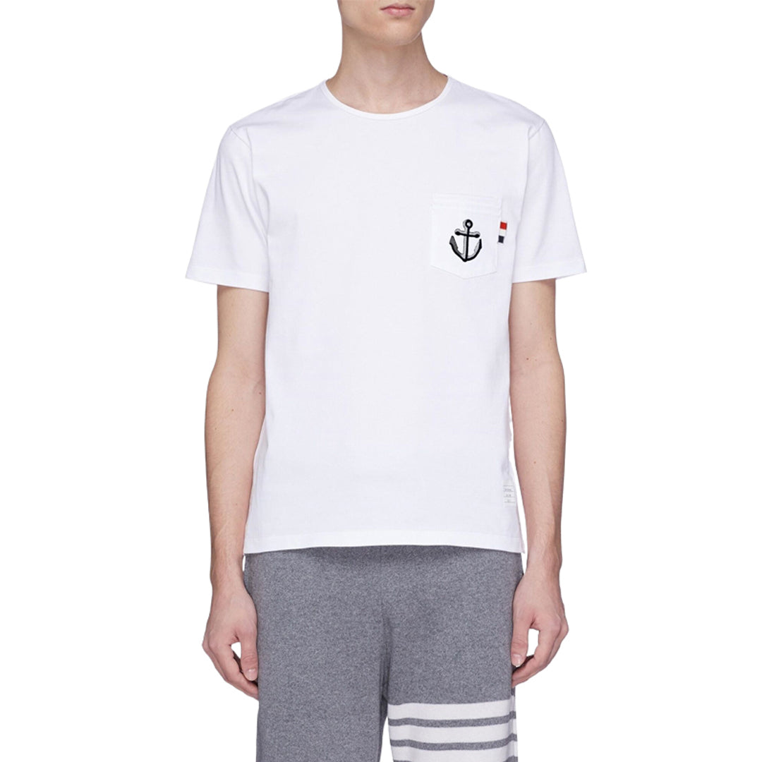 Thom BrowneAnchor Embroidery T-shirt