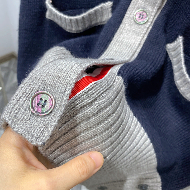 Wool knitted cardigan