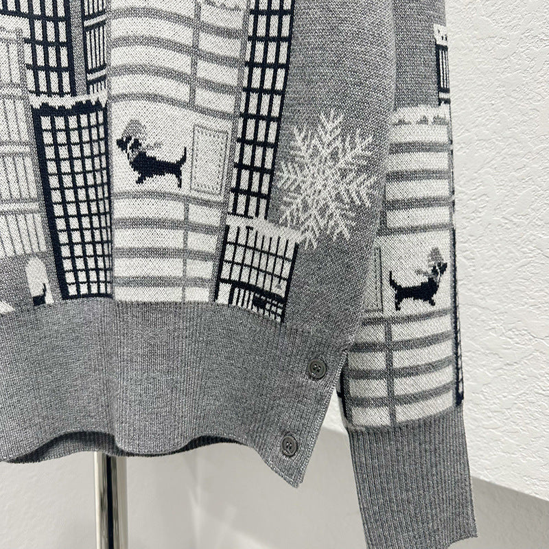 Wool knitted sweater