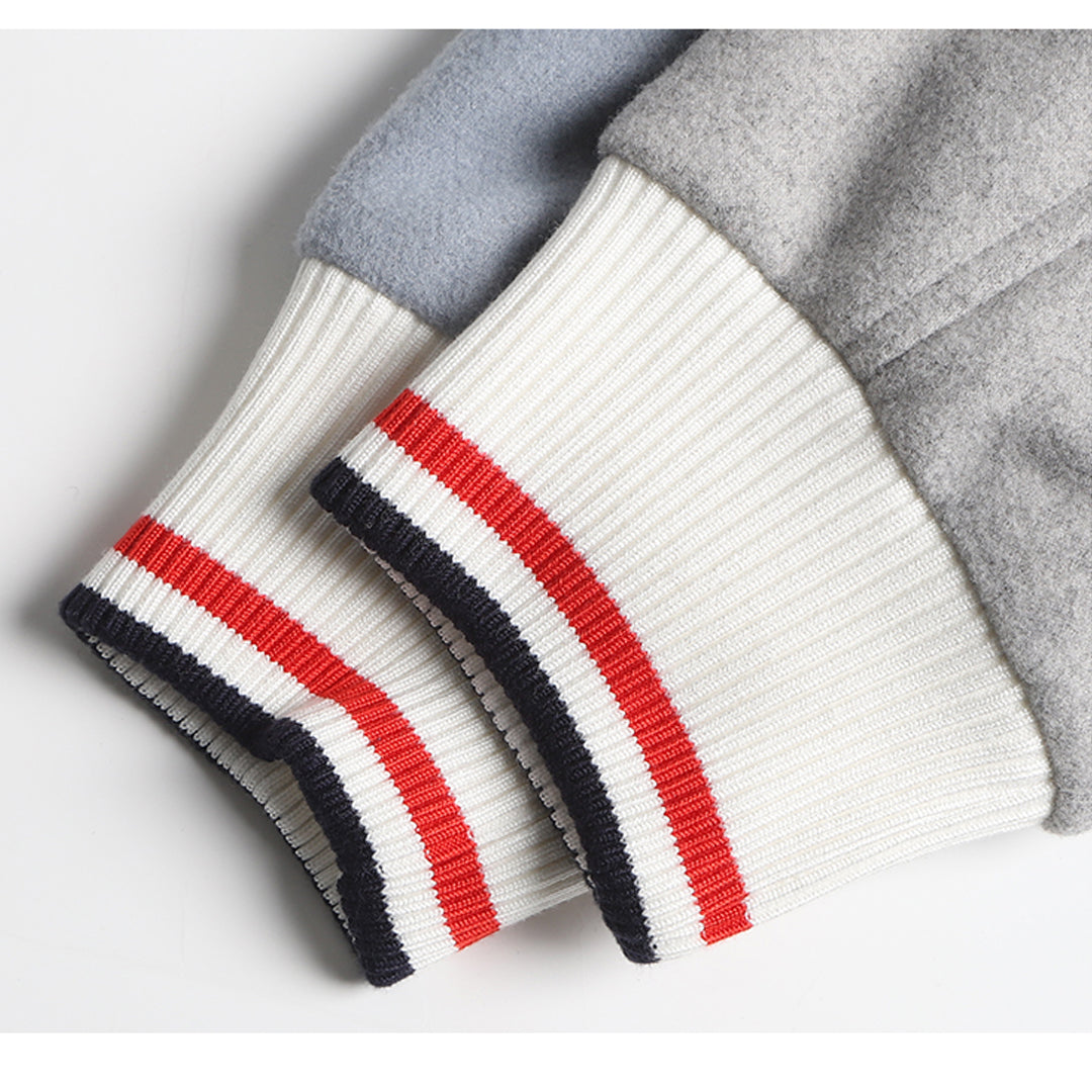 Color Block Jacket with Signature Grosgrain Detail