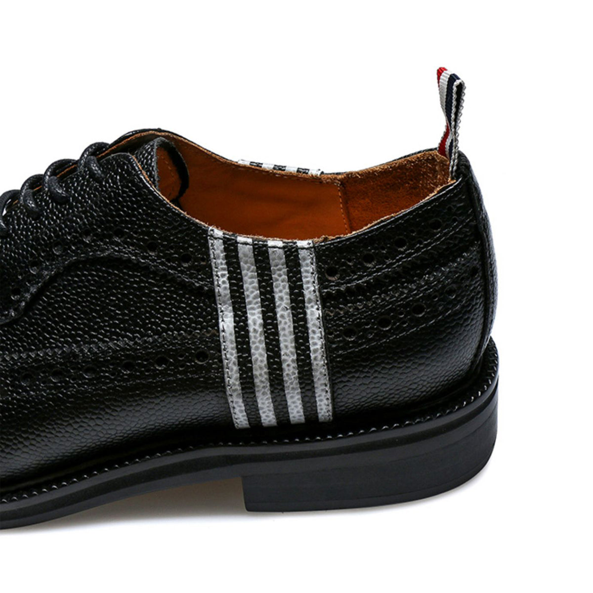 Thom BrowneMen's Premium Business Leather Shoes with Grosgrain Buckle - Distinguished Style