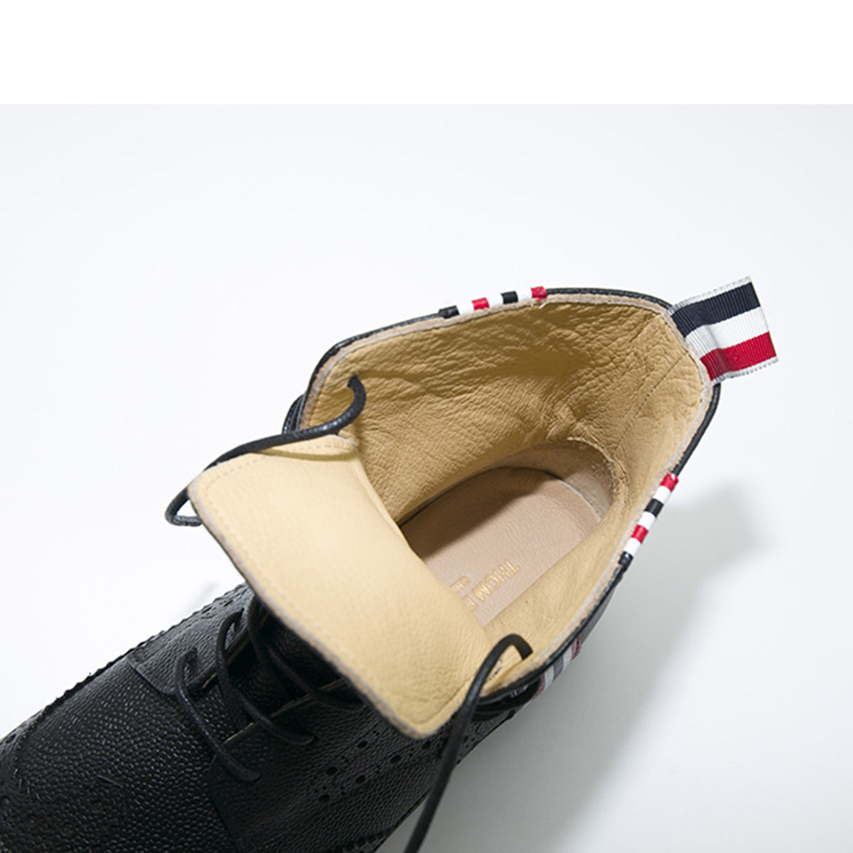 Thom BrowneMen's Top-Tier Premium Leather Dress Shoes with Grosgrain Buckle - Exceptional Craftsmanship
