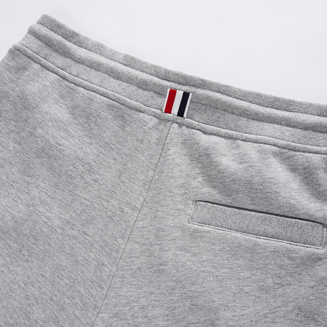 Thom BrowneMen's Sports Shorts - 100% Cotton Made in Japan with 4-Bar Detail