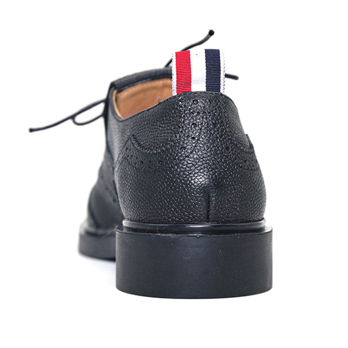 Thom BrowneMen's Premium Leather Dress Shoes with Grosgrain Buckle - Classic Craftsmanship