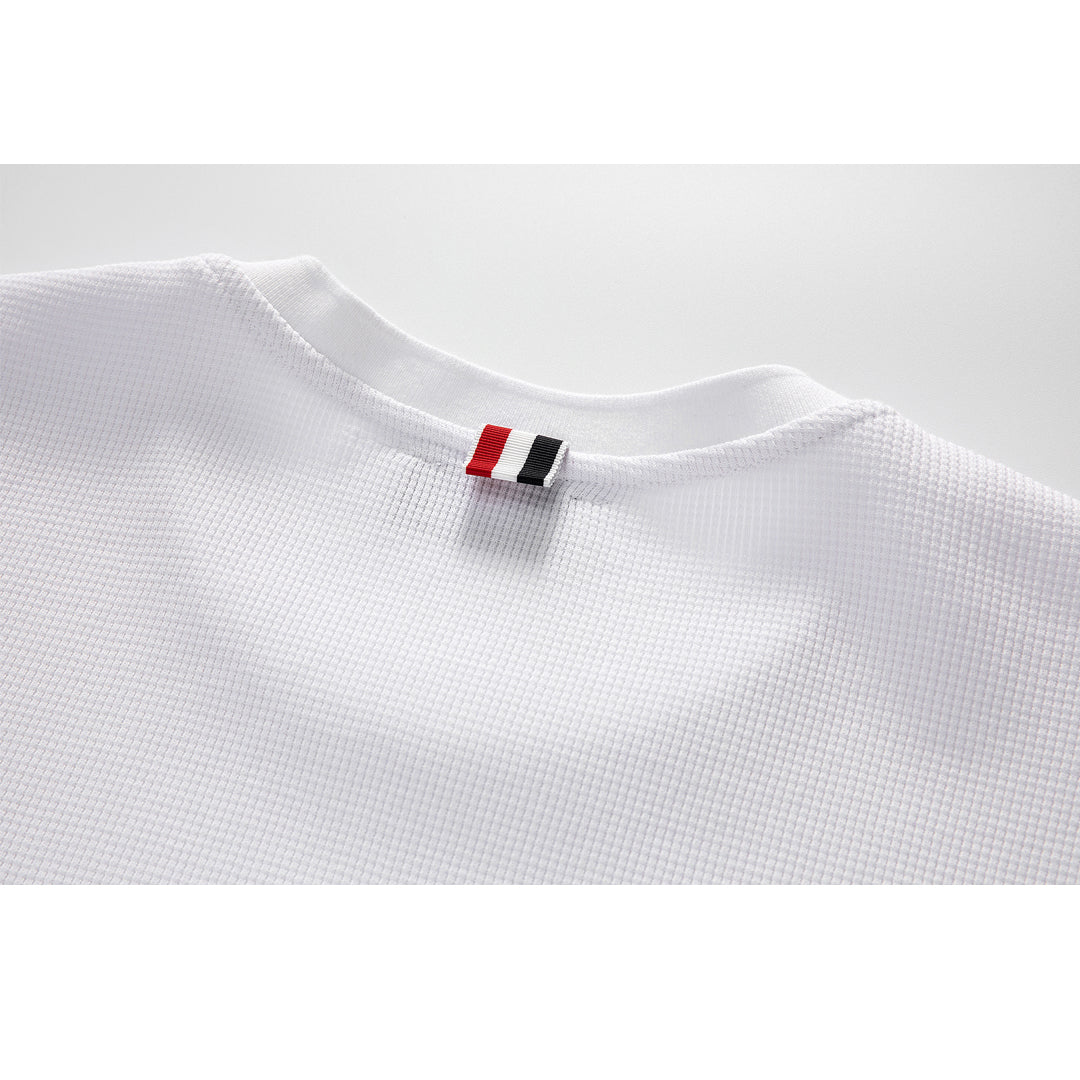Thom BrowneClassic Solid Color T-Shirt - Premium Cotton Tee