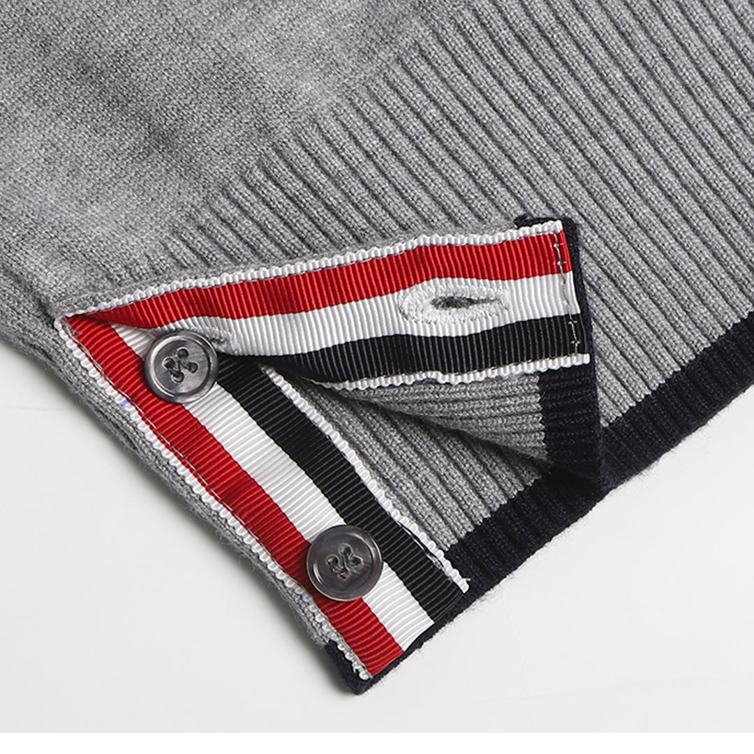 Thom Browne 4-Bar Merino Wool Crew Neck Pullover