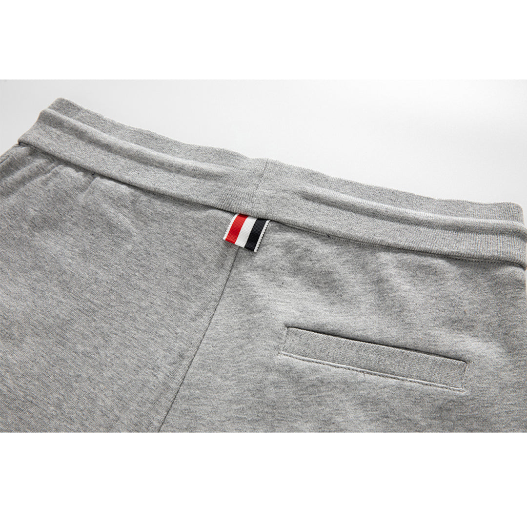 Thom BrowneMen's Sports Shorts - 100% Cotton Made in Japan with 4-Bar Detail
