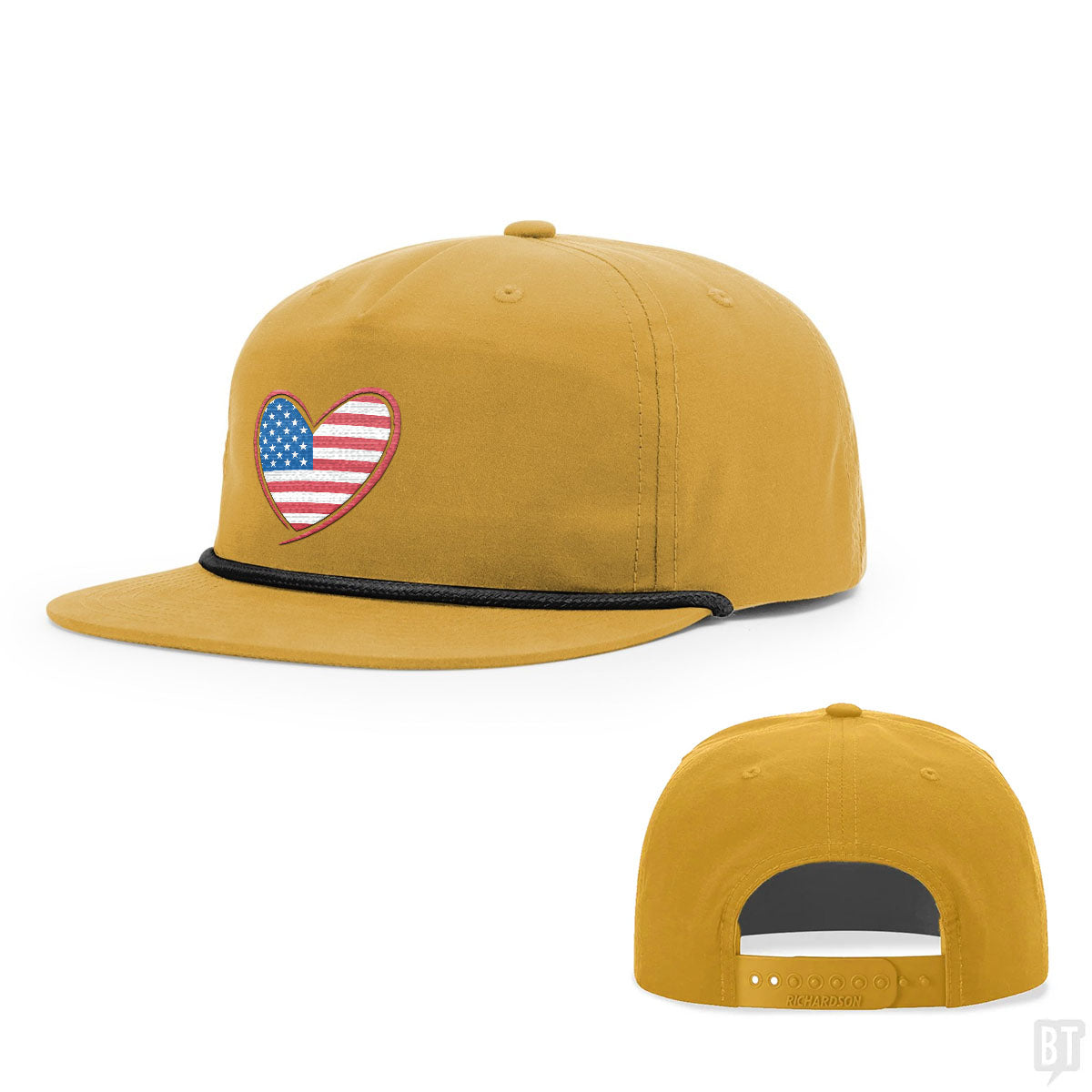 Heart US Flag Hats