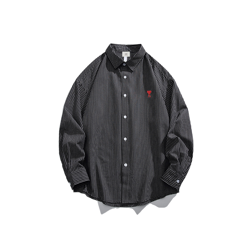 Ami Couple's striped shirts