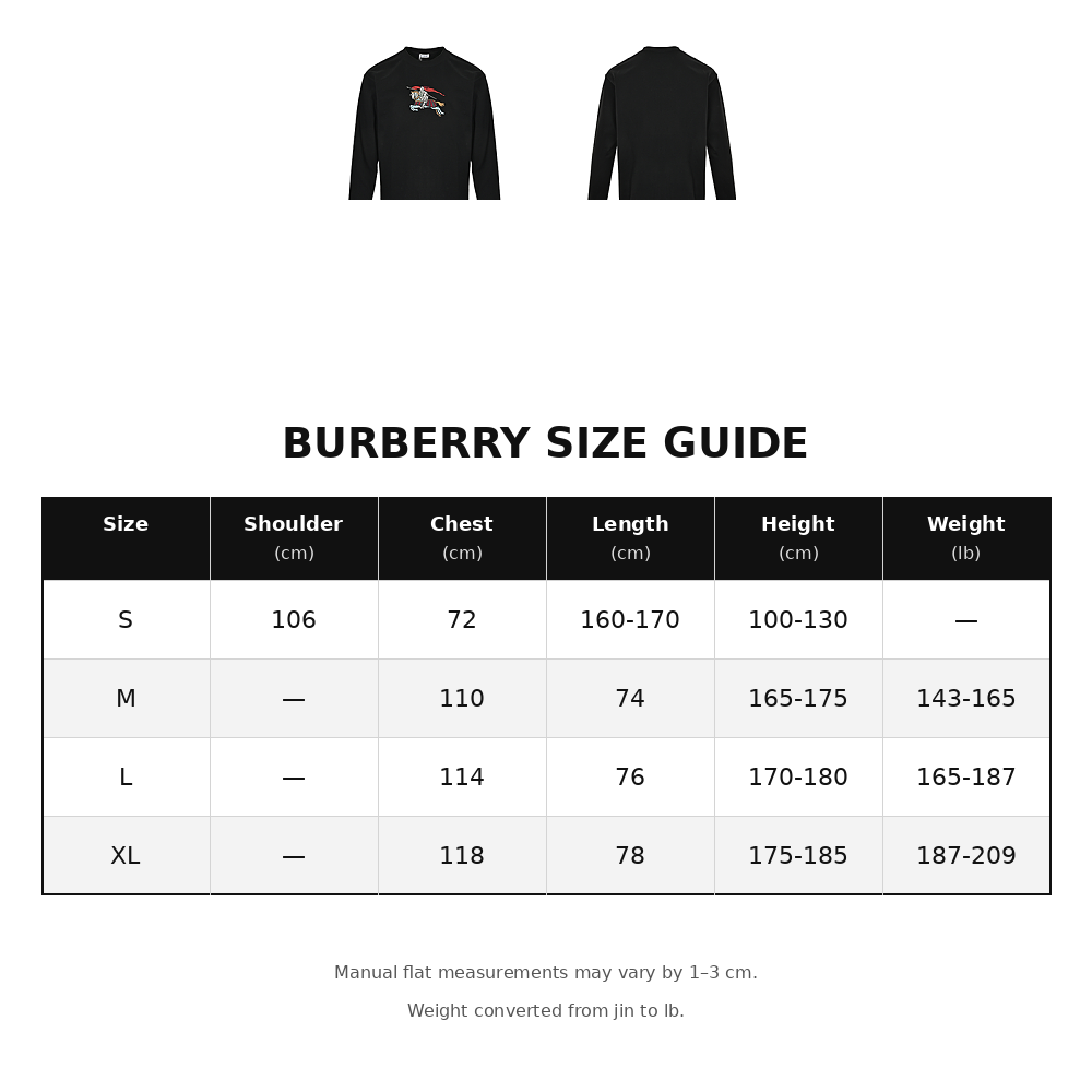 Burberry Long-Sleeve T-Shirt with Colorful Embroidery