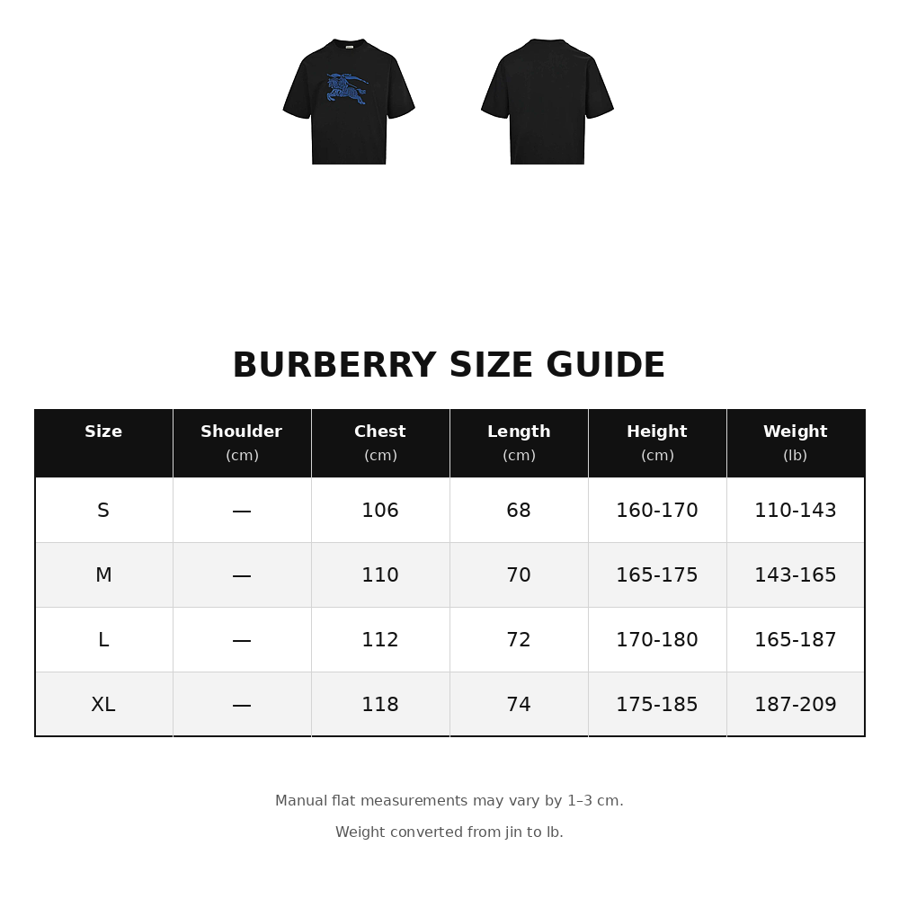 Burberry Toothbrush Embroidery T-Shirt