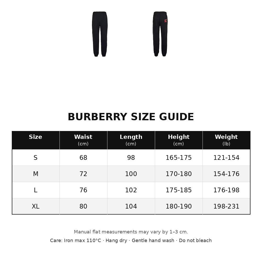 Burberry Embroidered Sweatpants
