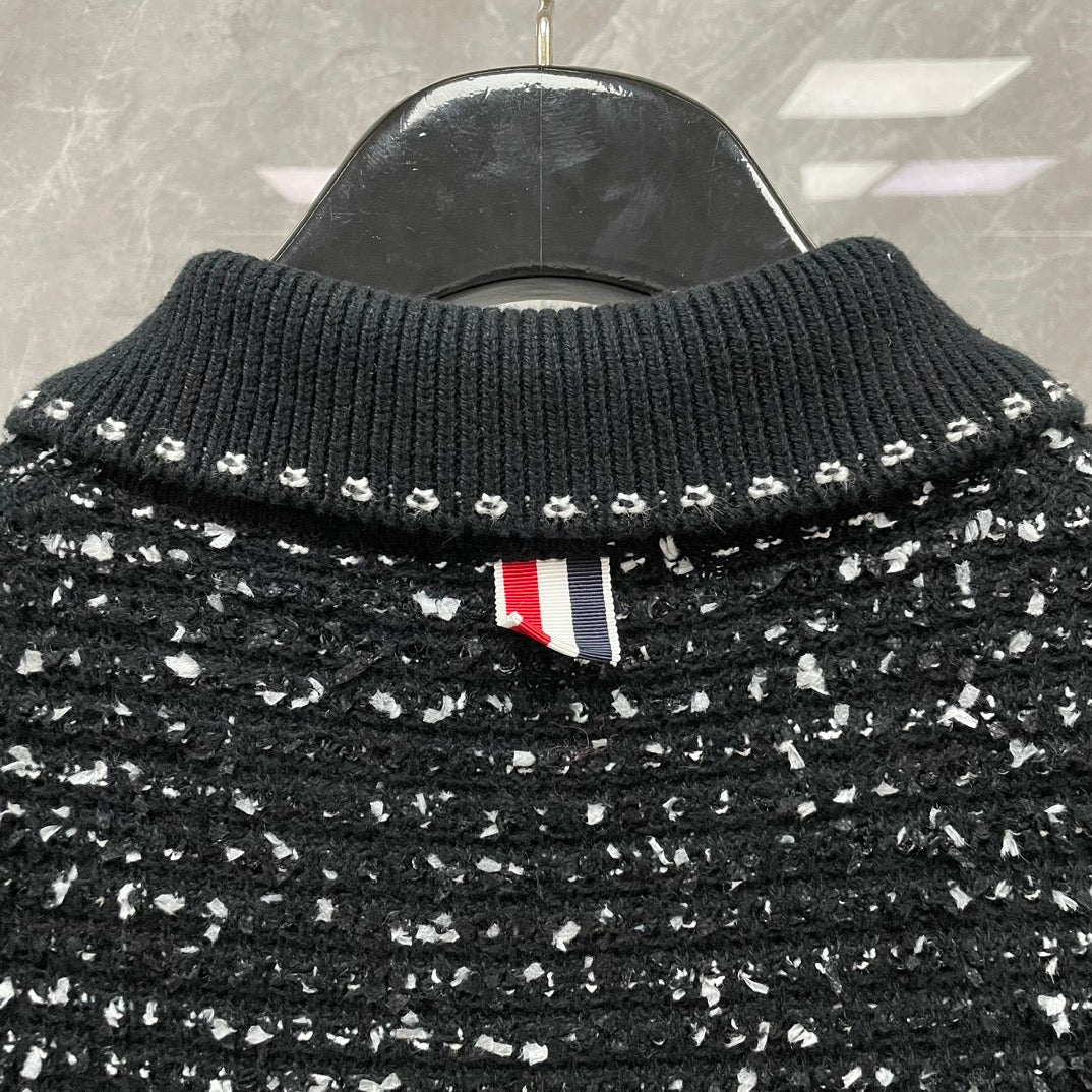 2025 Wool jacquard polo shirt