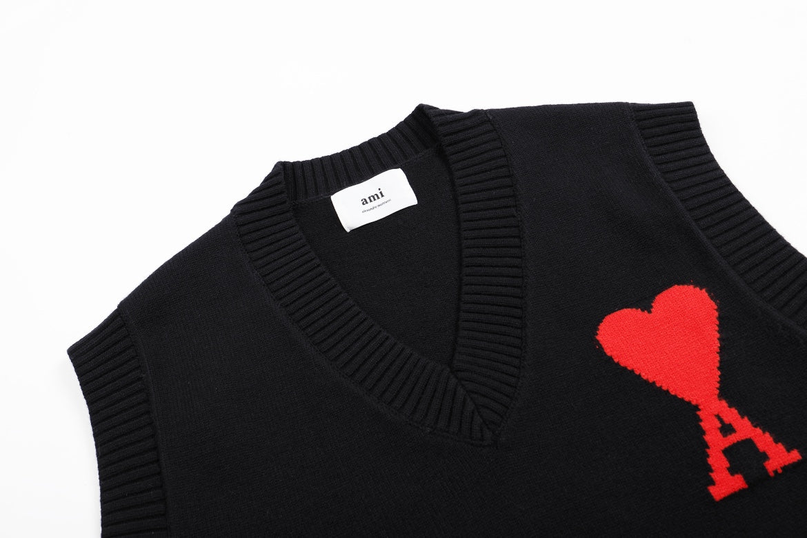 AMIPARIS Sweater Vest - Premium Cotton & Wool Blend