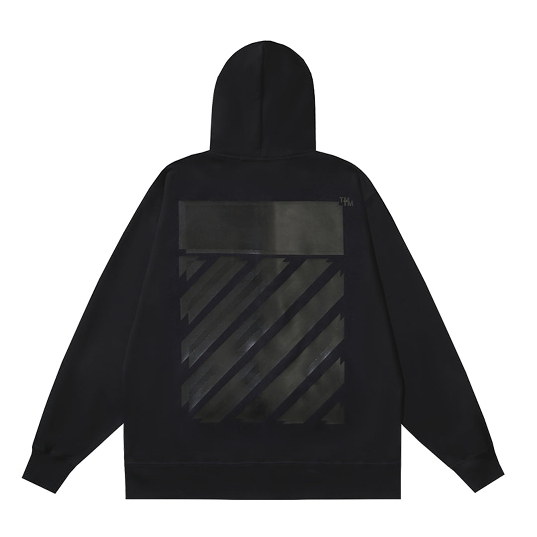 OFF-WHITELogo Print Hoodie Jacket - Premium Cotton Streetwear Hybrid
