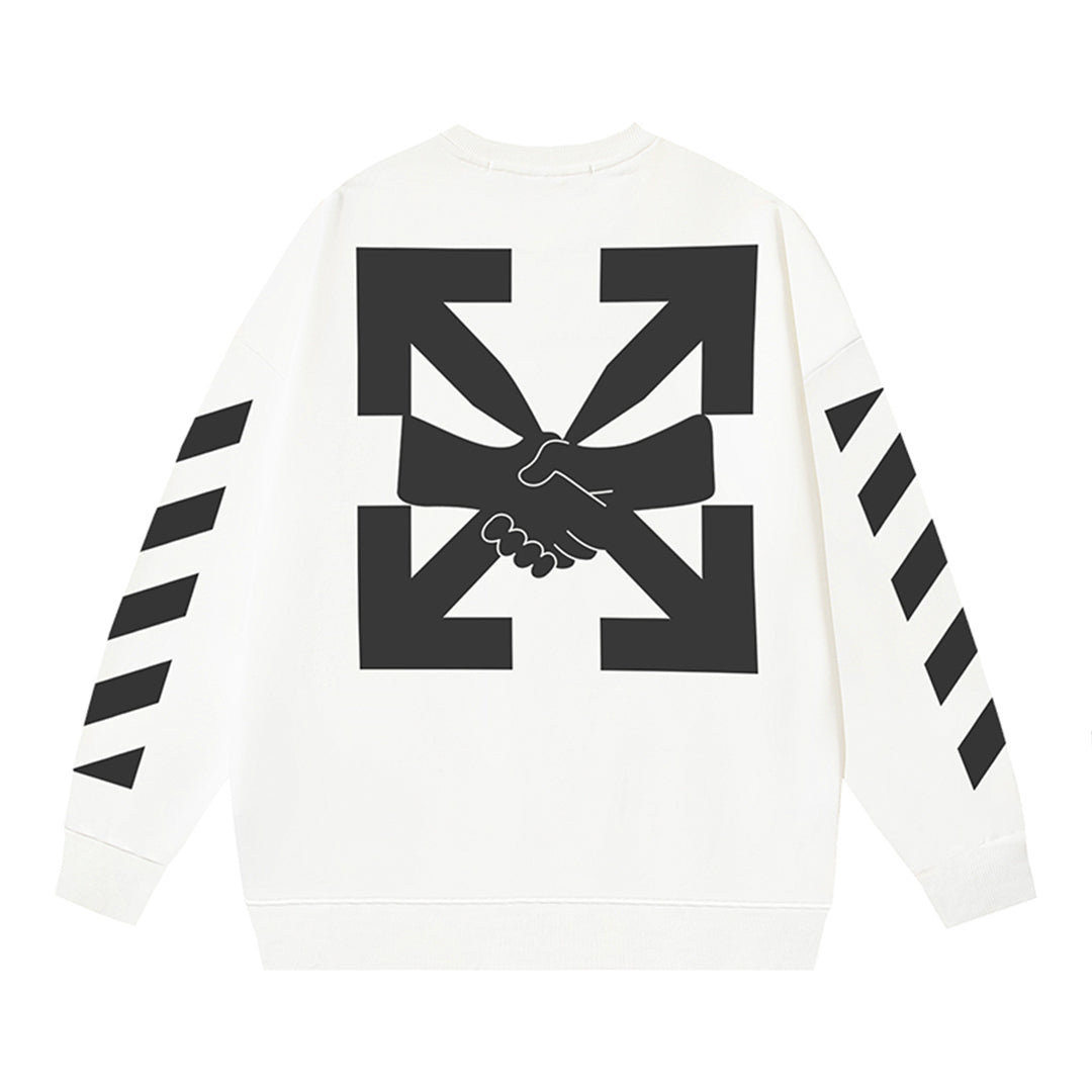 OFF-WHITELogo Print Sweatshirt - Premium Cotton Pullover