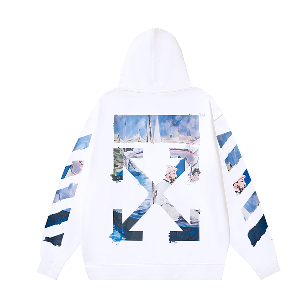 OFF-WHITELogo Print Sweatshirt - Premium Cotton Casual Streetwear