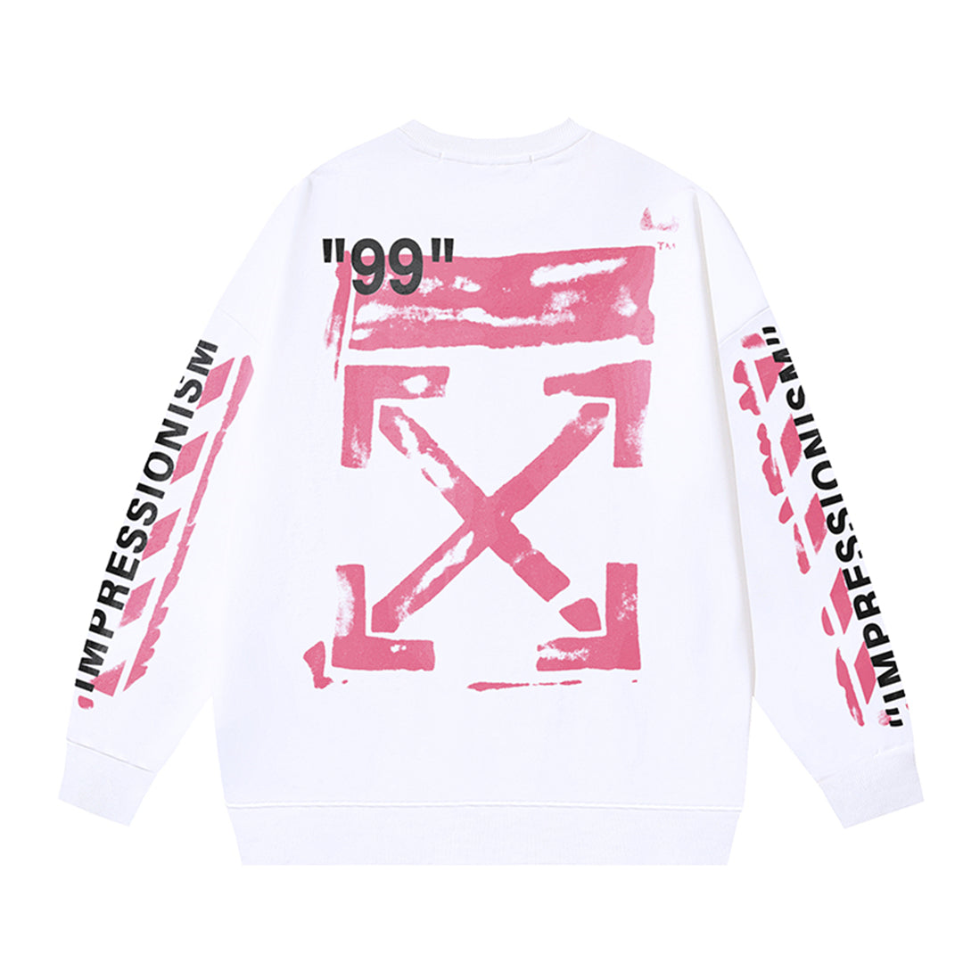 OFF-WHITELogo Print Sweatshirt - Premium Cotton Streetwear Essential