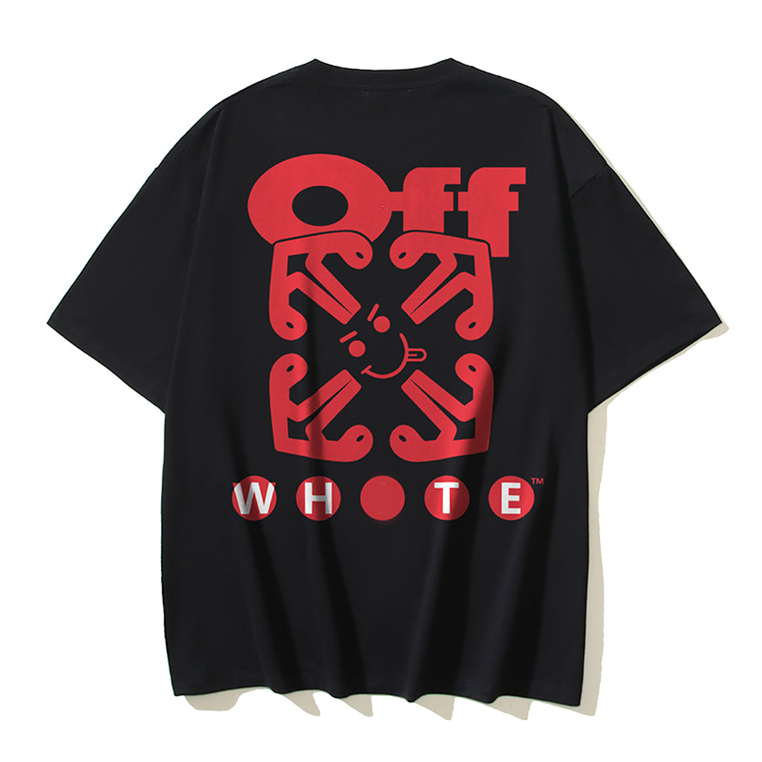 OFF-WHITE Logo Letter Cotton T-Shirt