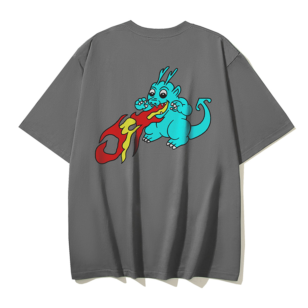 OFF-WHITEDragon Print Cotton T-Shirt