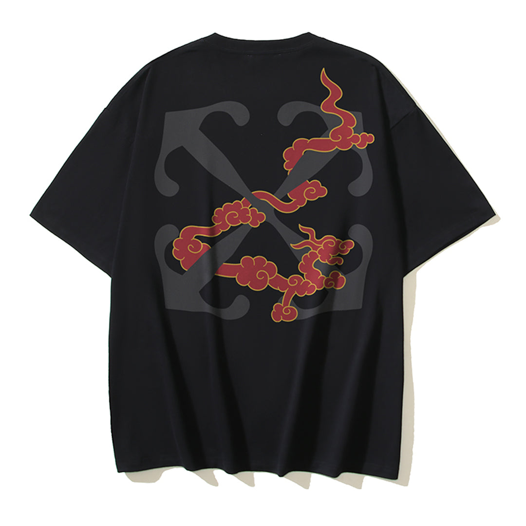 OFF-WHITECloud Print Cotton T-Shirt