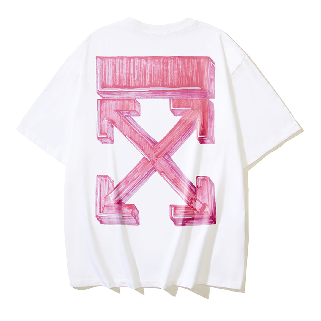 OFF-WHITEPrint Cotton T-Shirt - Dynamic Colorblock Edition