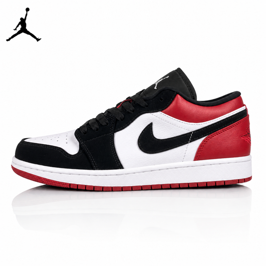 Air Jordan 1 Low Black and Red Toe 553558-116