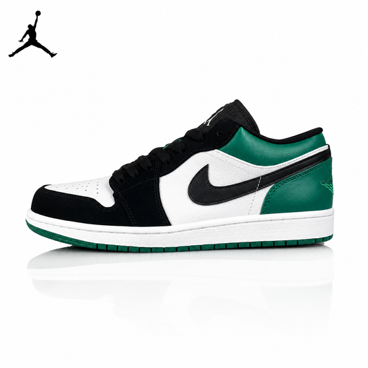Air Jordan 1 Low Black/Green Toe 553558-113