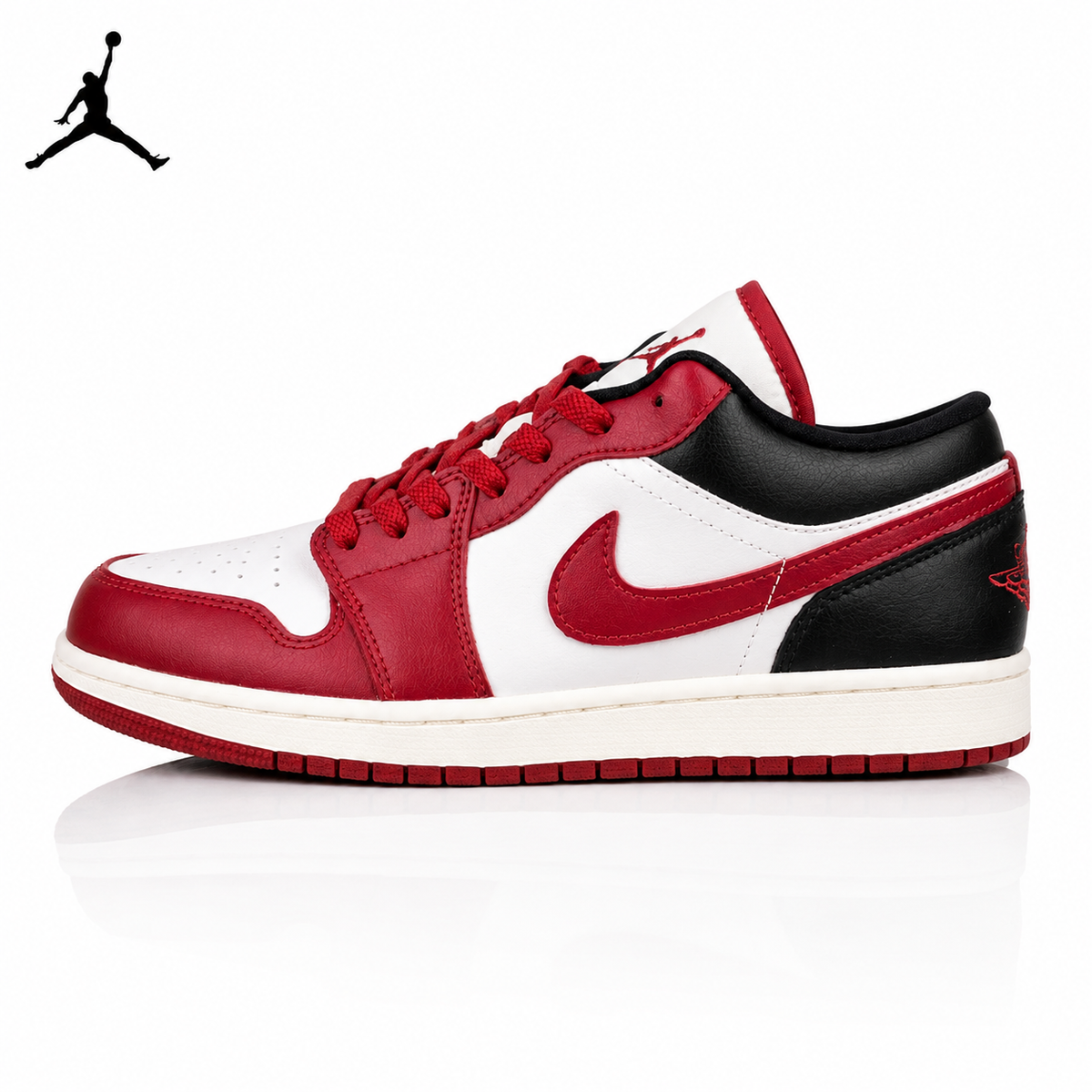 Air Jordan 1 Low  Black, White, and Red DC0774-160