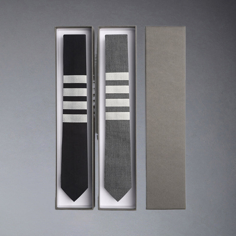 Thom BrowneSpring/Summer 4-Bar Signature Striped Grosgrain Tie