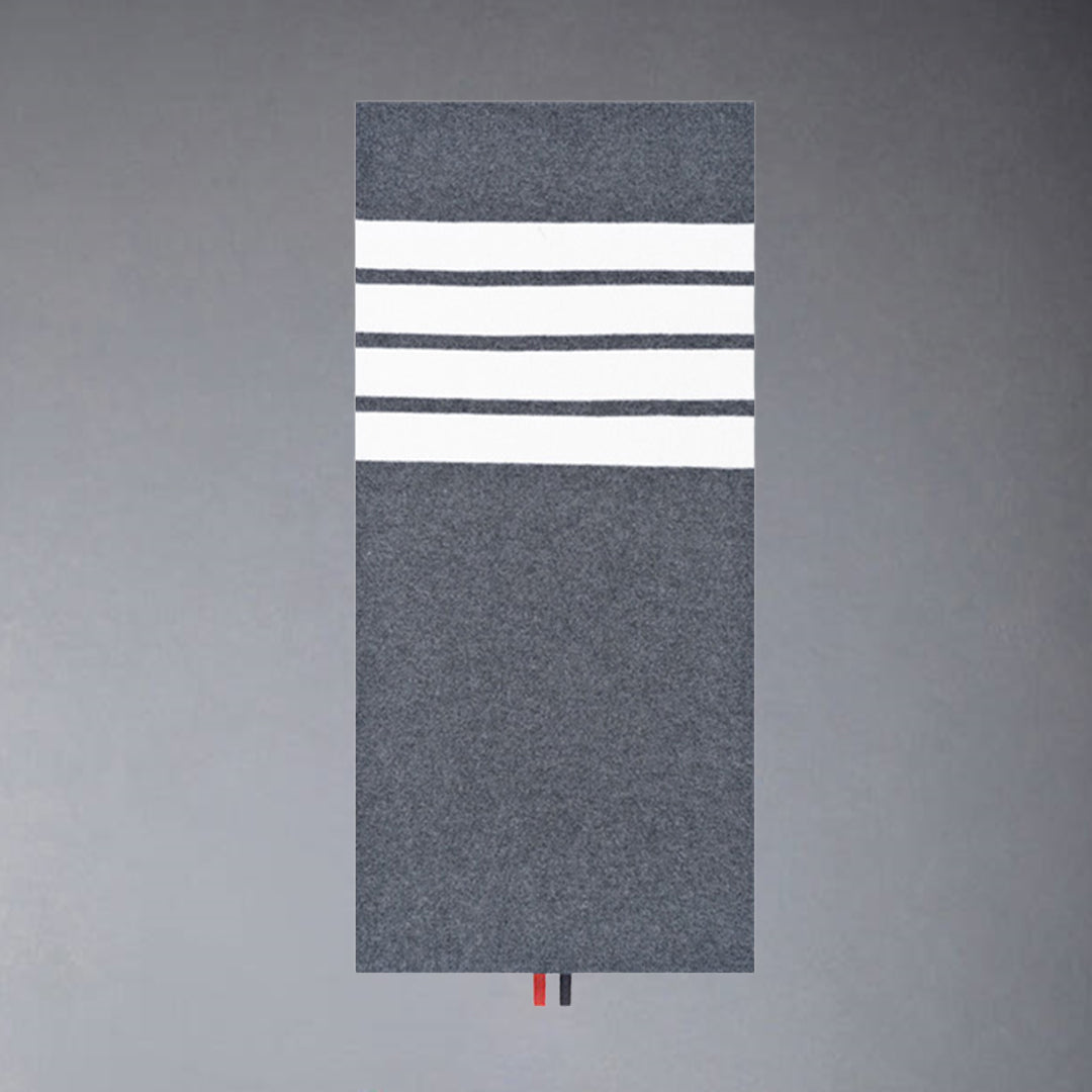 Thom BrownePremium 100% Cotton Four-Bar Scarf - Unisex Japanese Crafted Extra Long Accessory
