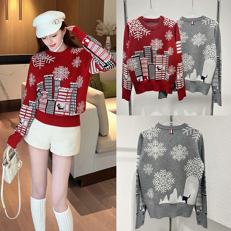Wool knitted sweater