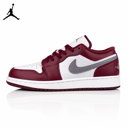 Air Jordan 1 Low Team Red/Metallic Silver 553558-615