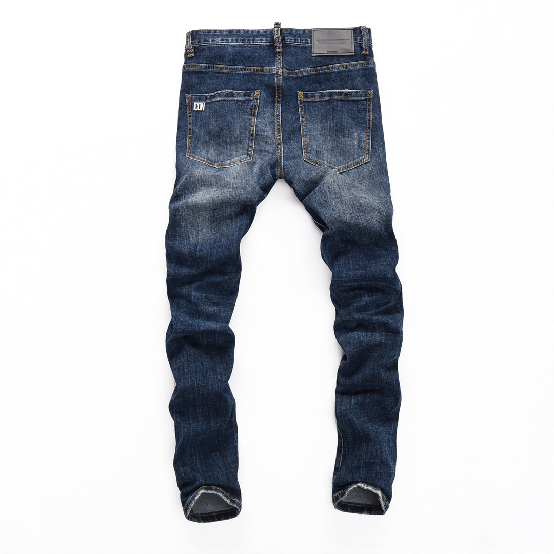 DSQ2 Men's Slim Fit Stretch Jeans – Dark Wash