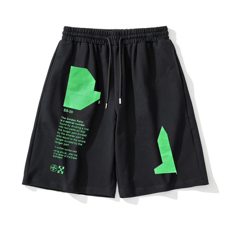 OFF-WHITE Foil-Print Arrow Shorts