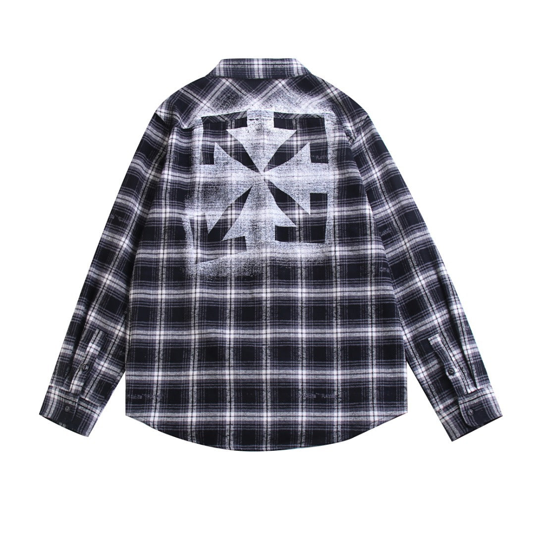 OFF-Whlte plaid shirt