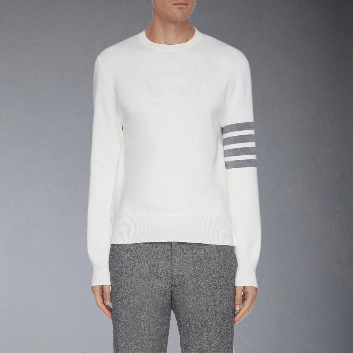 Thom BrowneMerino Wool Crew Neck Pullover