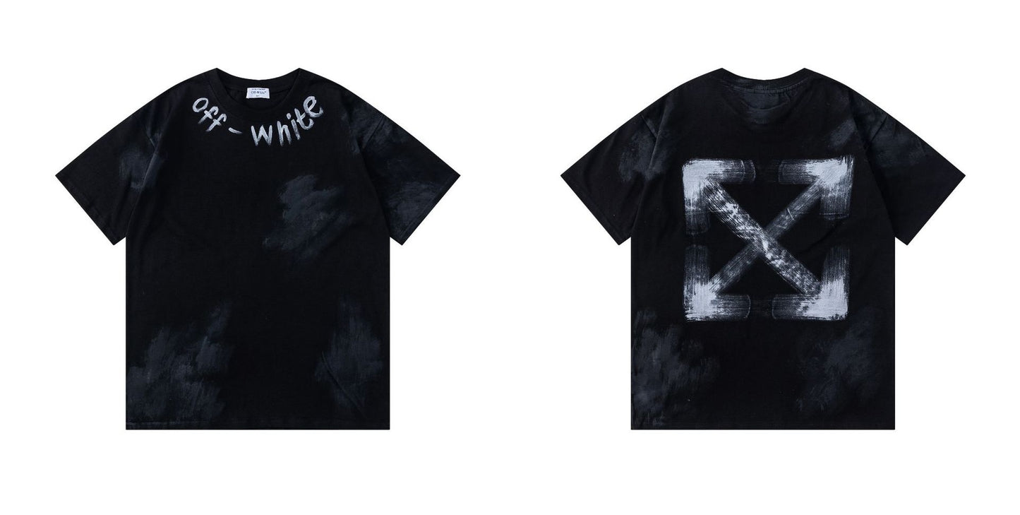 OFF-WHITE  Ink-splatter graffiti T-shirt
